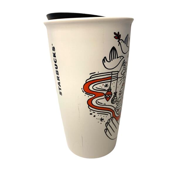 STARBUCKS CERAMIC CHRISTMAS COFFE MUG, COFFE CUP. - Picture 4 of 7